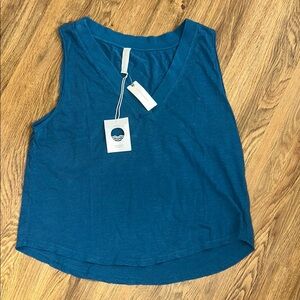 Daily Practice X Anthropologie Blue Sleeveless Women's Top